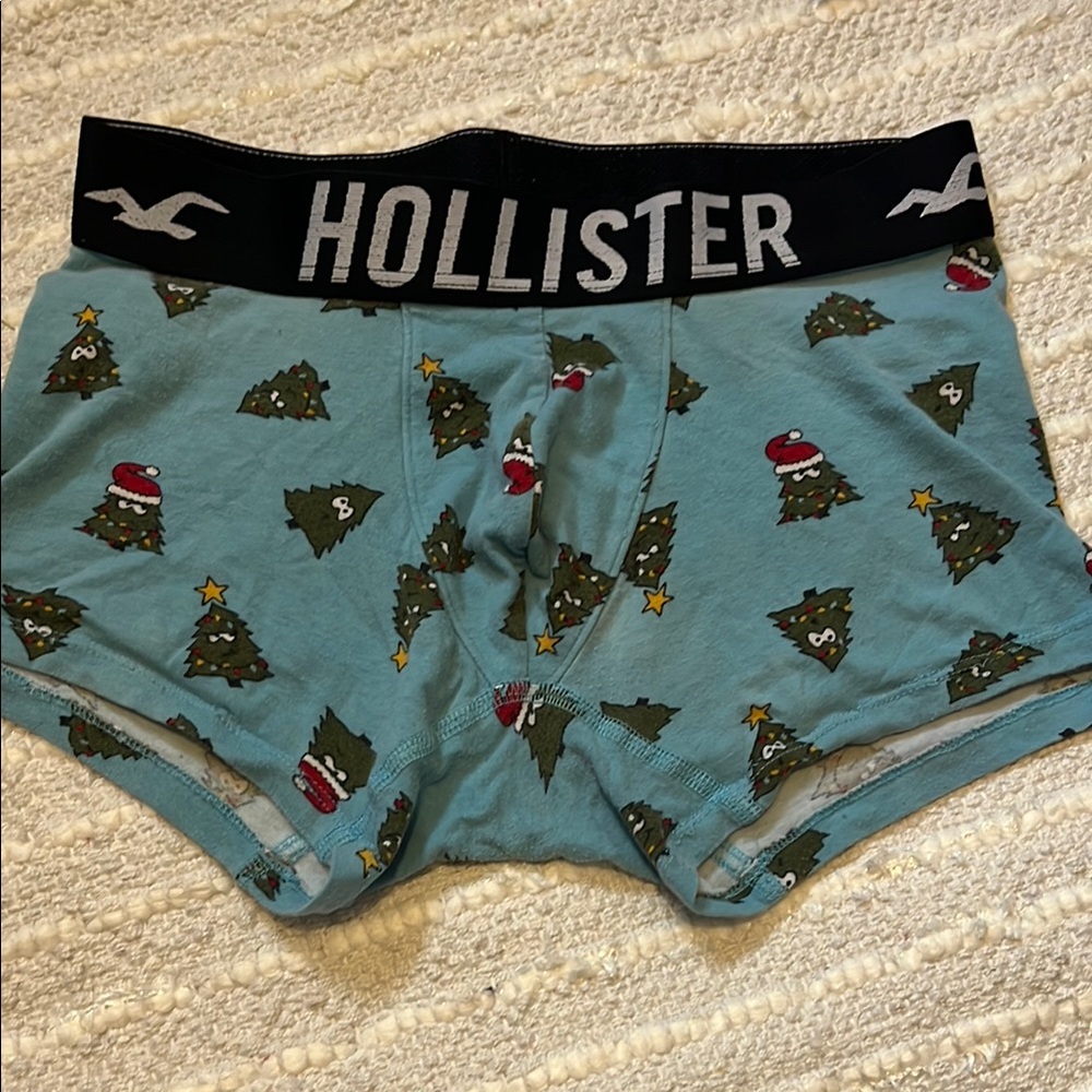 Hollister Christmas Tree Boxers - Green